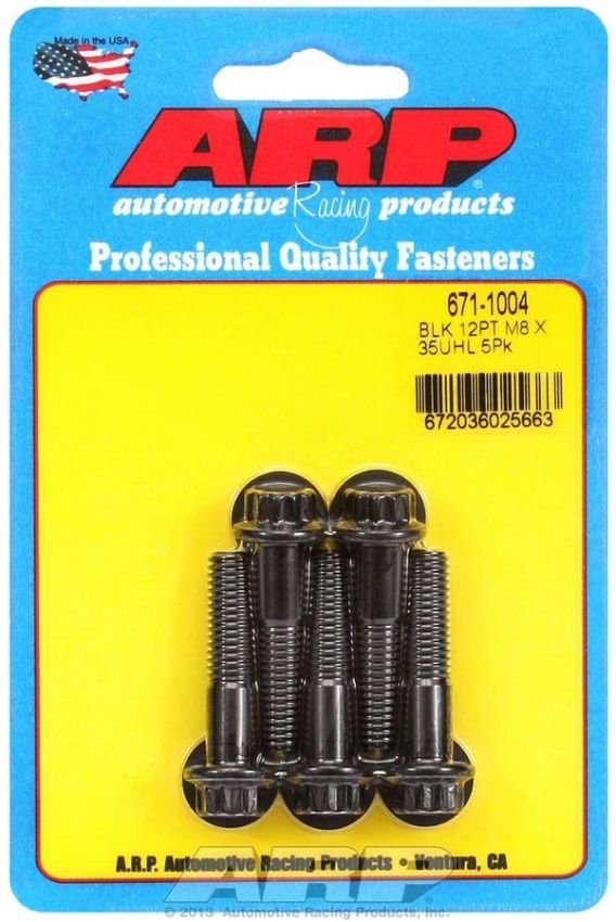 ARP ARP671-1004 Bolt Kit - 12pt. (5) 8mm x 1.25 x 35mm
