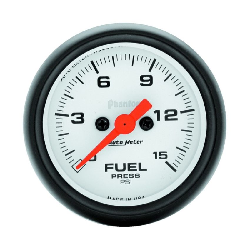 AUTOMETER ATM5761 Phantom 2 1/16in Fuel Press 0-15 PSI Elec.