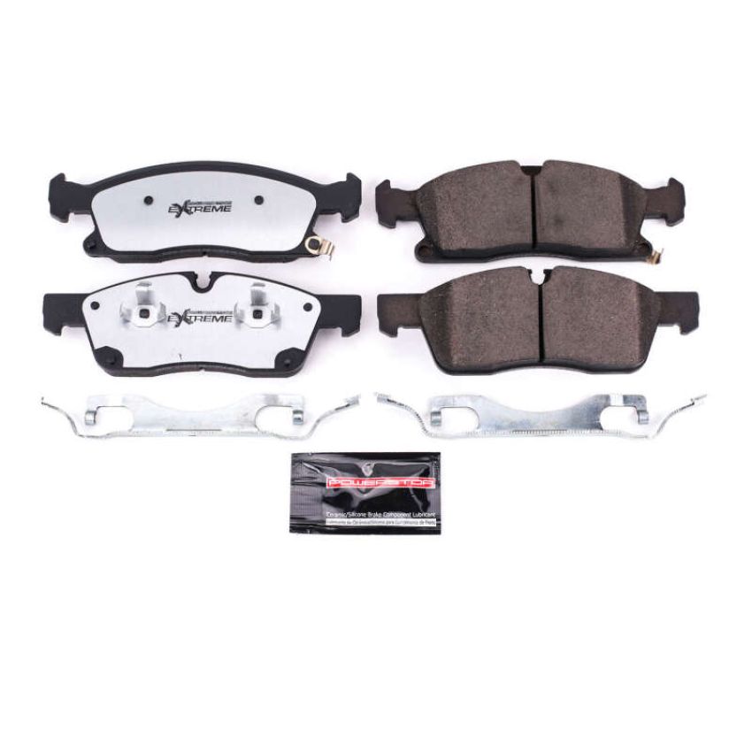 PowerStop Z36-1904A PowerStop - Z36 Truck and SUV Carbon-Fiber Ceramic Brake Pads with Hardware Kit