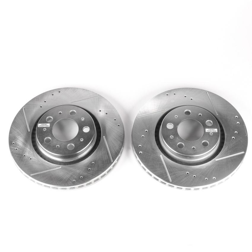 PowerStop EBR643XPR PowerStop Evolution Performance Drilled, Slotted & Plated Brake Rotor Pair