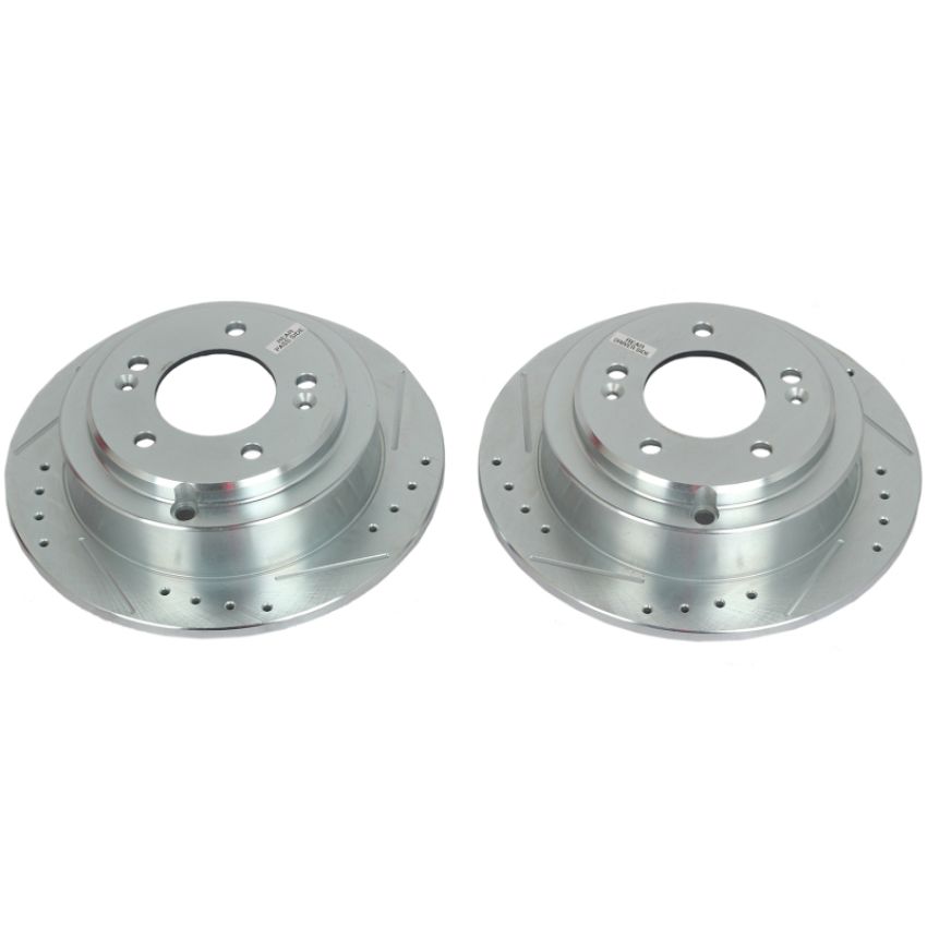 PowerStop JBR1523XPR PowerStop Evolution Performance Drilled, Slotted & Plated Brake Rotor Pair