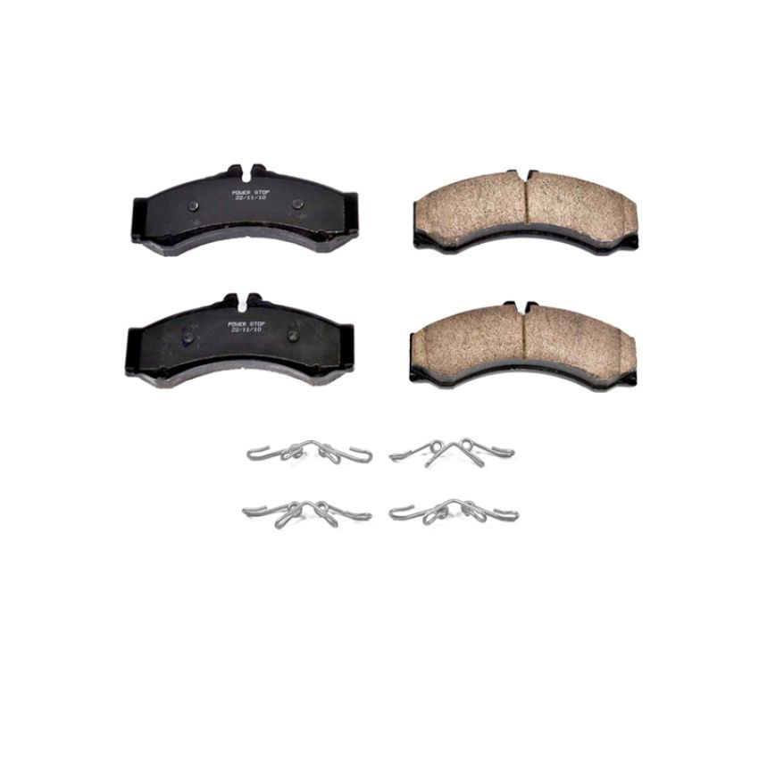 PowerStop 17-949W PowerStop - Z17 Low-Dust Ceramic Brake Pads with Hardware