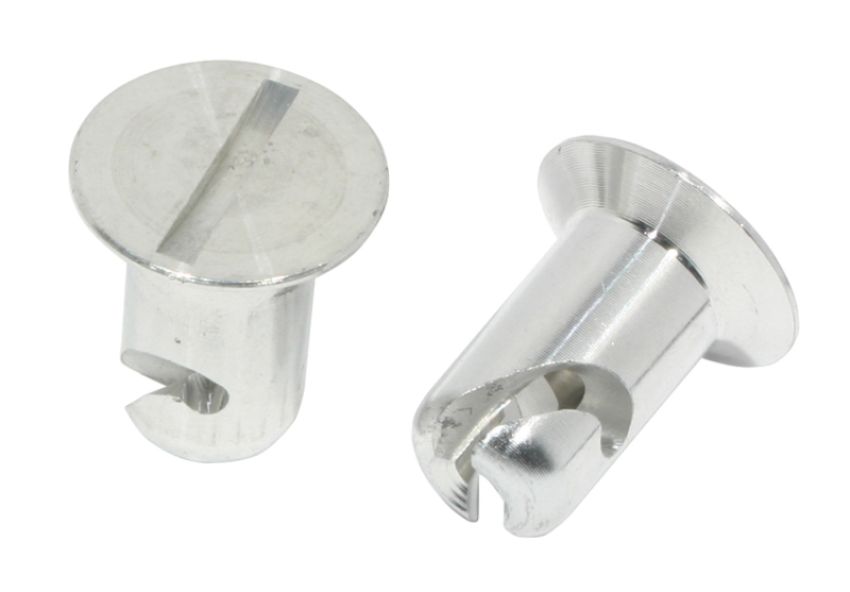 Moroso 71302 Quick Fastener - Flush Head - 7/16in x .400in - Aluminum - 10 Pack