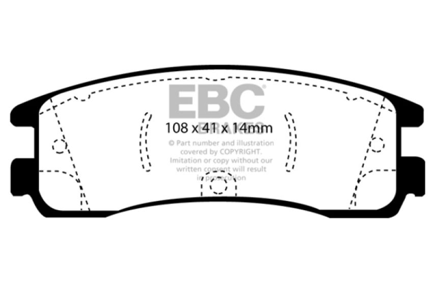 EBC Brakes DP21122 Greenstuff 2000 Series Sport Brake Pads
