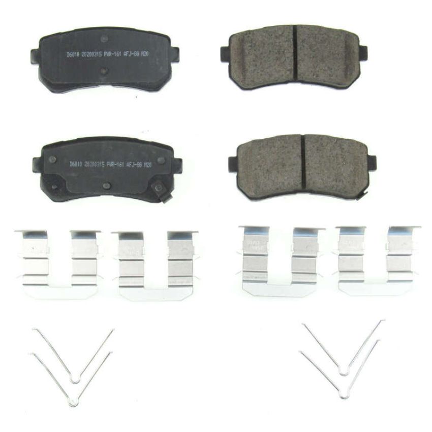 PowerStop 17-6010 PowerStop - Z17 Low-Dust Ceramic Brake Pads with Hardware