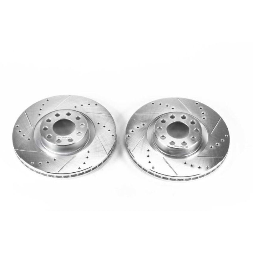 PowerStop EBR662XPR PowerStop Evolution Performance Drilled, Slotted & Plated Brake Rotor Pair
