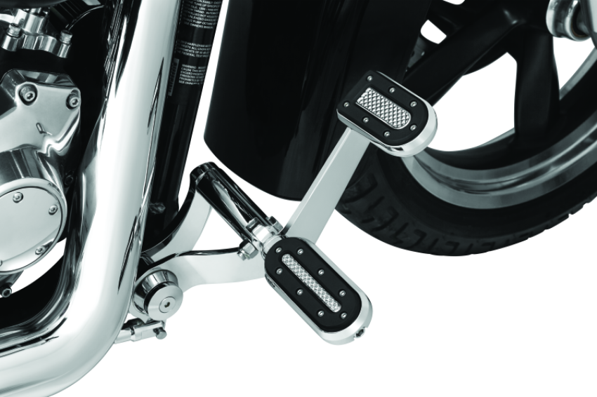 Kuryakyn 7031 Heavy Industry Pegs With Adapters Chrome