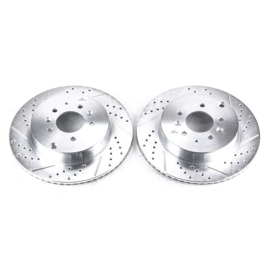 PowerStop JBR1398XPR PowerStop Evolution Performance Drilled, Slotted & Plated Brake Rotor Pair