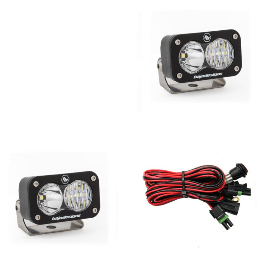 Baja Designs 547803 S2 Sport Black LED Auxiliary Light Pod Pair