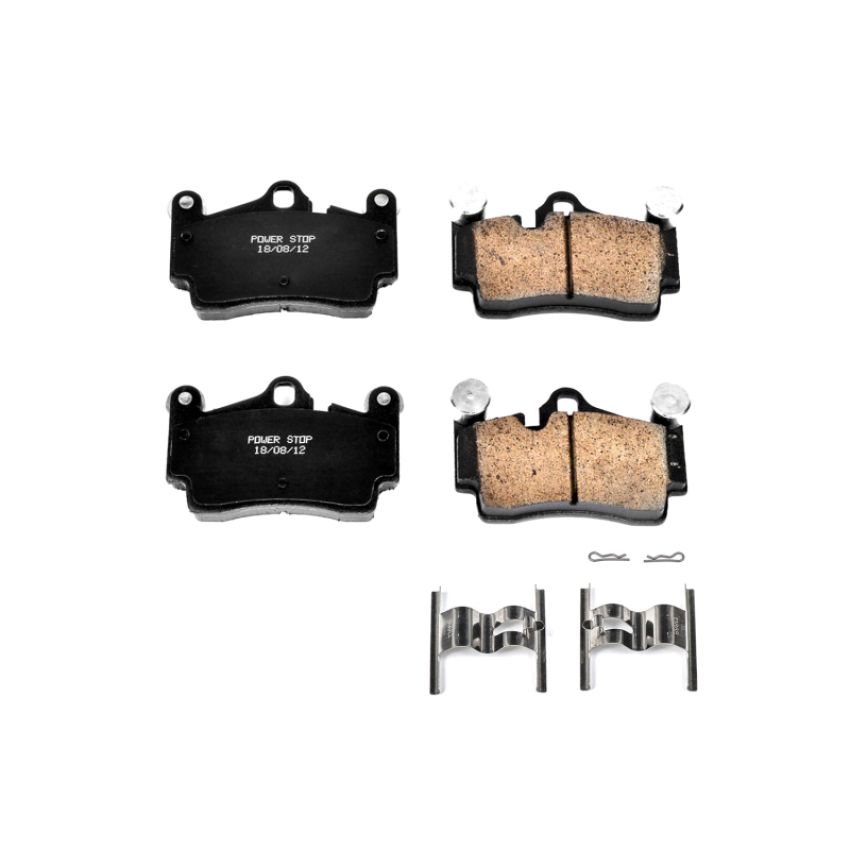 PowerStop 17-978 PowerStop - Z17 Low-Dust Ceramic Brake Pads with Hardware