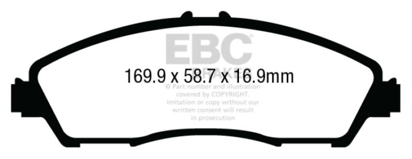 EBC Brakes DP63024 6000 Series Greenstuff Truck/SUV Brakes Disc Pads