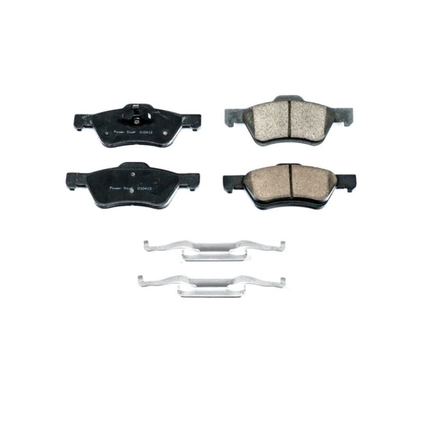 PowerStop 17-1047C PowerStop - Z17 Low-Dust Ceramic Brake Pads with Hardware