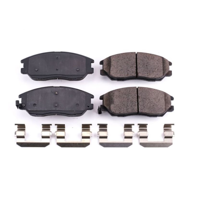 PowerStop 17-1013 PowerStop - Z17 Low-Dust Ceramic Brake Pads with Hardware
