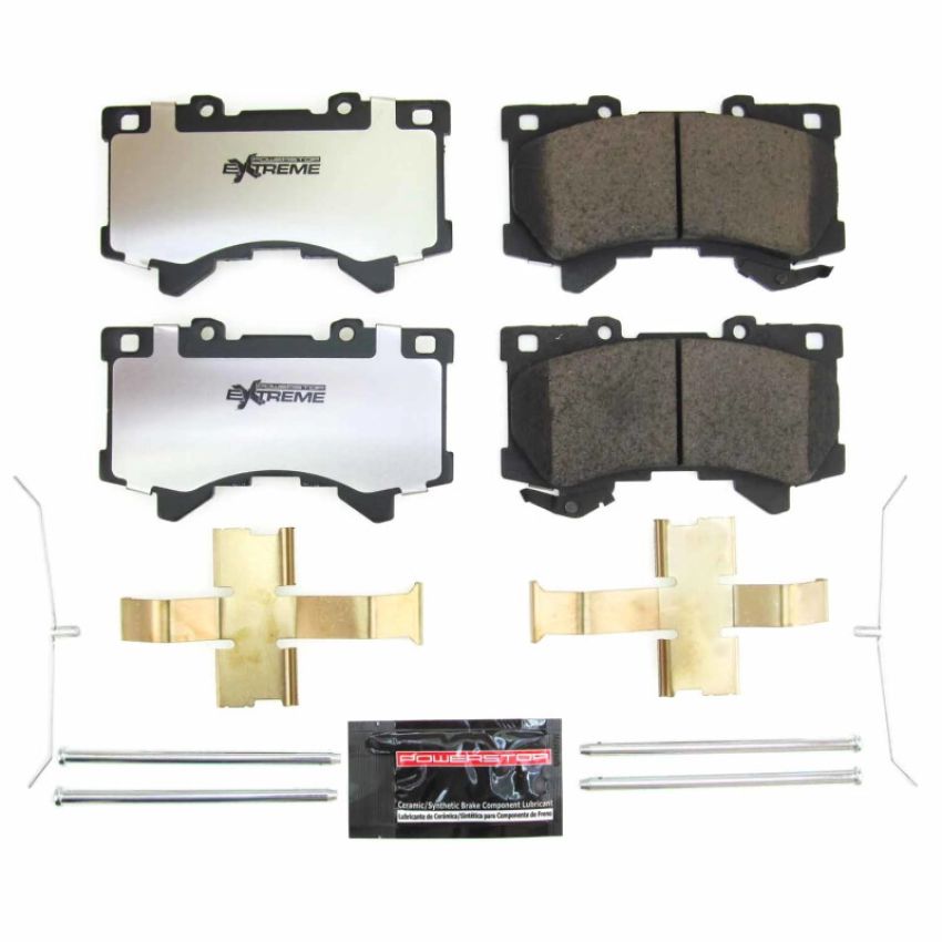 PowerStop Z36-2442 PowerStop - Z36 Truck and SUV Carbon-Fiber Ceramic Brake Pads with Hardware Kit