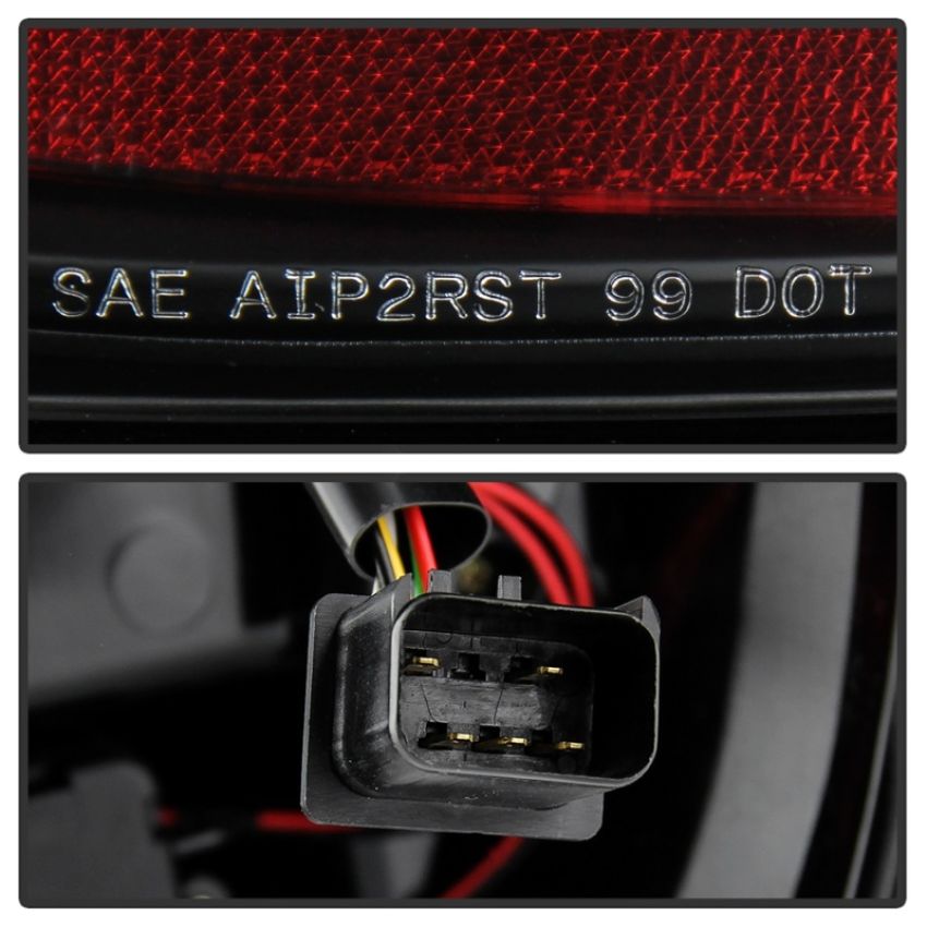 SPYDER 5086143 Light Bar LED Tail Lights - Version 3 - Black