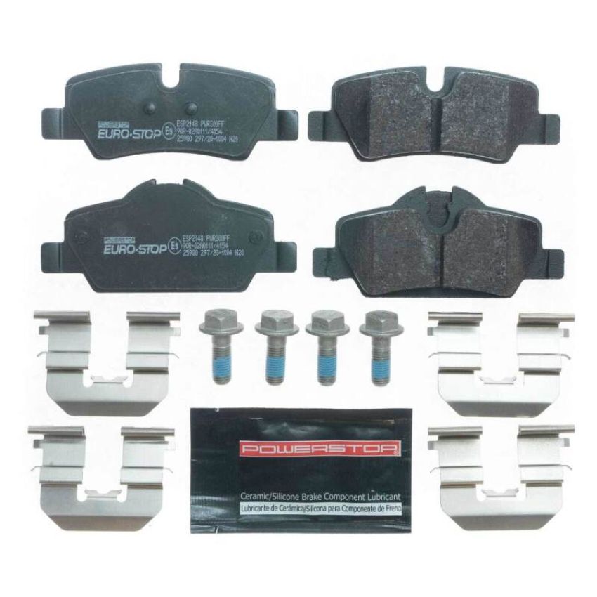 PowerStop ESP2148 EuroStop ECE-R90 Certified Brake Pad Set