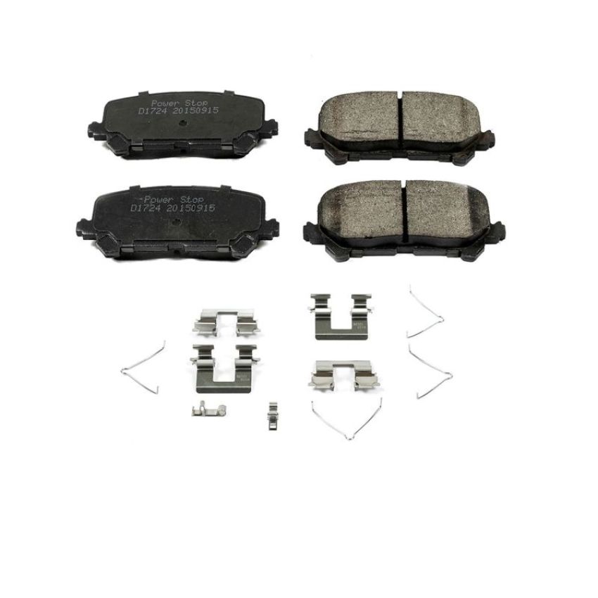 PowerStop 17-1724 PowerStop - Z17 Low-Dust Ceramic Brake Pads with Hardware