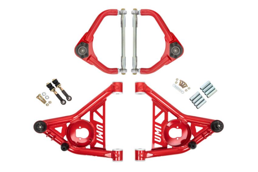 UMI Performance 265256-1-R 70-81 GM F-Body Front A-arm Kit Delrin Bushings Adj Tall Ball Joints