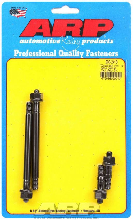 ARP ARP200-2413 Carb Stud Kit Quadrajet w/1/4in Thick Gasket