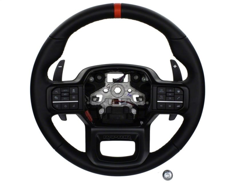 Ford Racing M-3600-F15B 2021-2024 F-150 Raptor Steering Wheel Kit-Black
