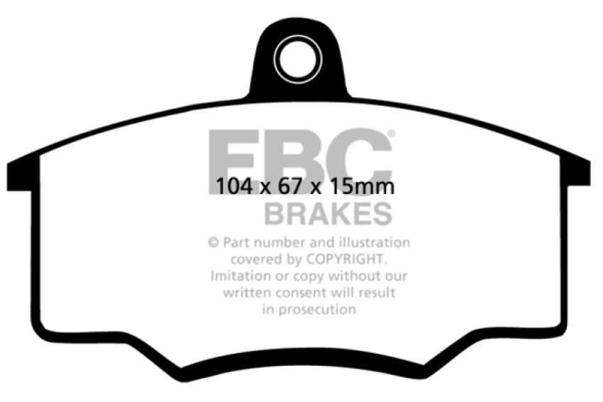 EBC Brakes DP2310/2 Greenstuff 2000 Series Sport Brake Pads