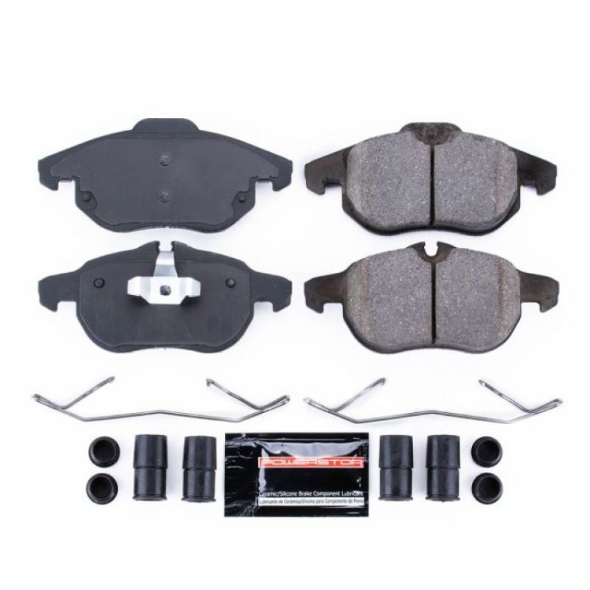 PowerStop Z23-972 PowerStop - Z23 Daily Driver Carbon-Fiber Ceramic Brake Pads with Hardware Kit