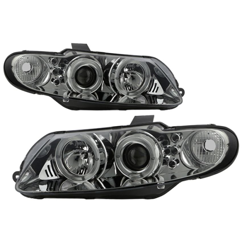 SPYDER 5034007 Projector Headlights - LED Halo - Smoke
