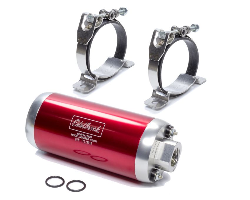 EDELBROCK EDE182031 EFI Electric Fuel Pump 80GPH @ 45psi Red
