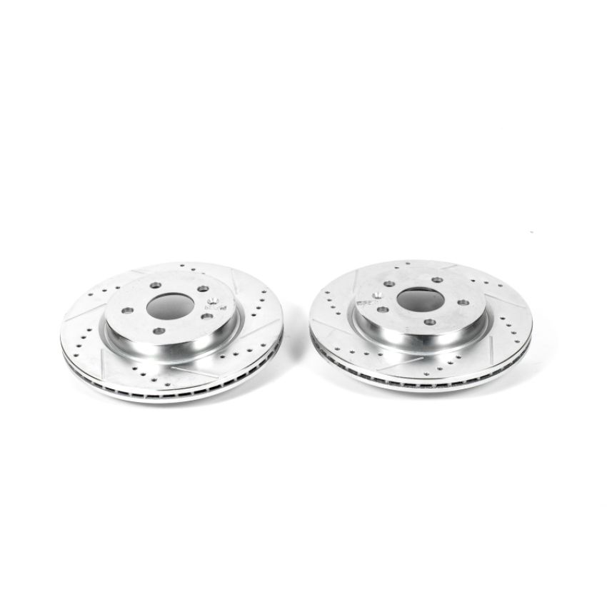 PowerStop AR82146XPR PowerStop Evolution Performance Drilled, Slotted & Plated Brake Rotor Pair