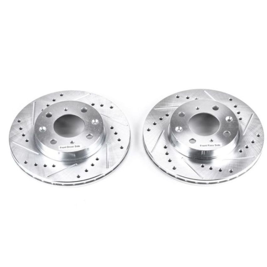 PowerStop JBR304XPR PowerStop Evolution Performance Drilled, Slotted & Plated Brake Rotor Pair