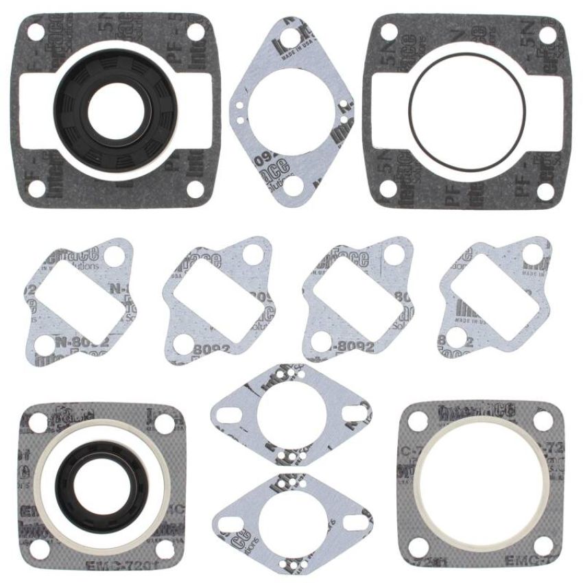 Vertex Pistons 711020 Vertex Gaskets  Jlo-cuyuna 340/2 4 Bolt Head FC/2 Complete Gasket Kit w/ Oil Seals