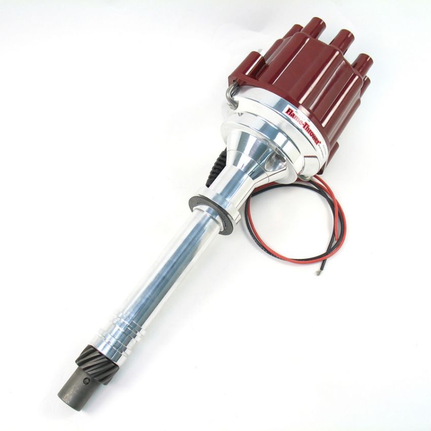 PERTRONIX IGNITION PRTD200801 Chevy V8 Billet Marine Dist w/Red Female Cap