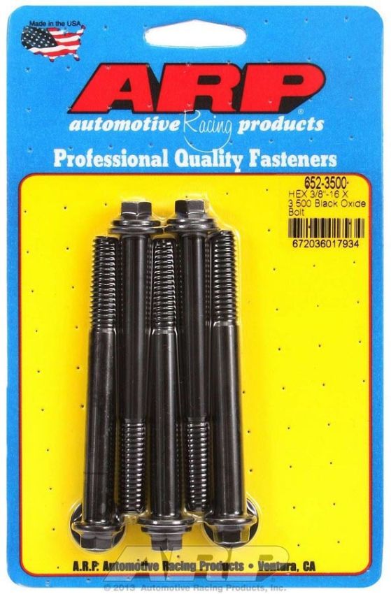 ARP ARP652-3500 Bolt Kit - 6pt. (5) 3/8-16 x 3.500