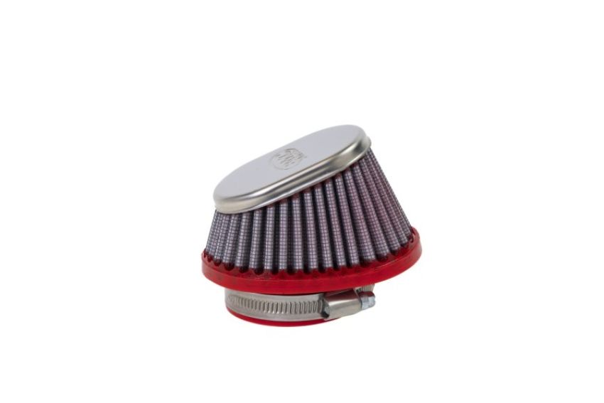 BMC FBPF50-70SC Conical Carburetor Filter w/Chrome Top - Center 50mm Inlet / 65mm H