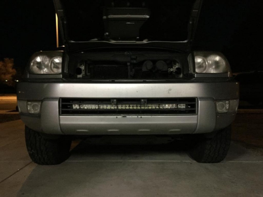 Cali Raised LED CR2510 Cali Raised 03-09 Toyota 4Runner 32In Lower Bumper Hidden Led Light Bar Brackets Kit - No Switch