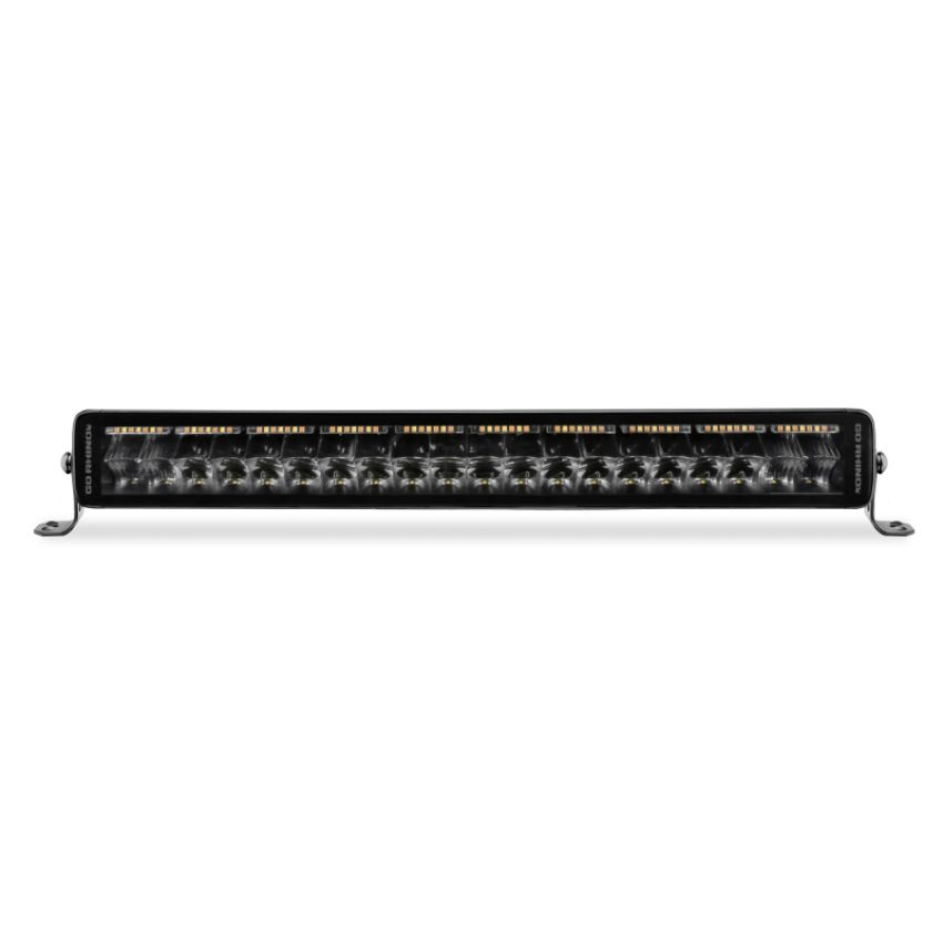 Go Rhino 752002112CDS Xplor Blackout Combo Series Dbl Row LED Light Bar w/Amber (Side/Track Mount) 21.5in. - Blk