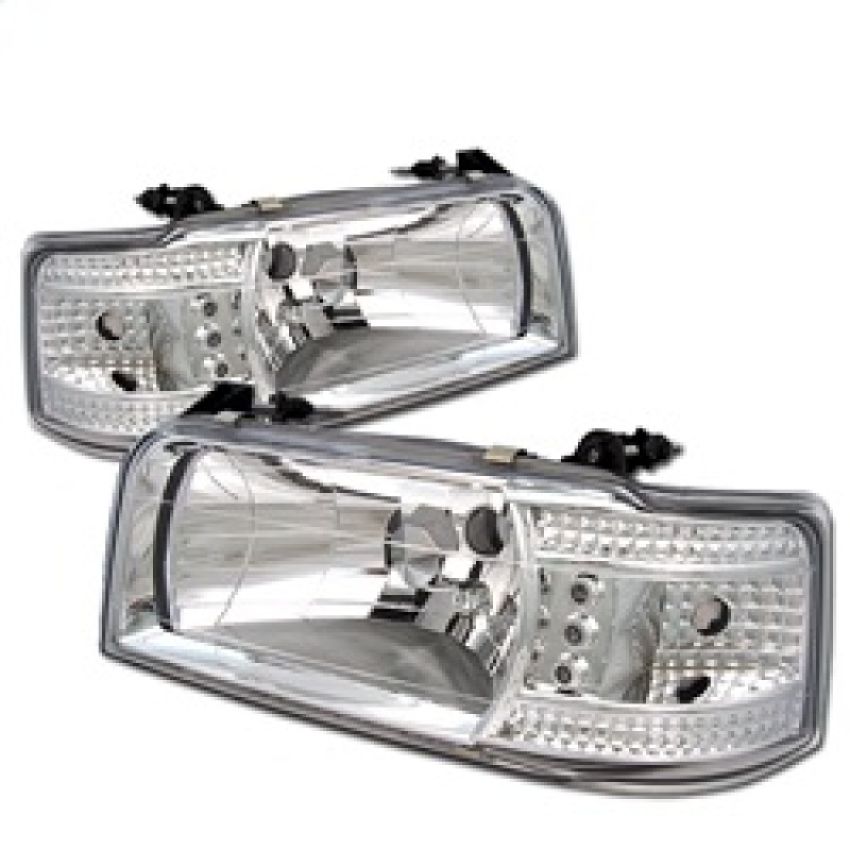SPYDER 5012500 Crystal Headlights - Chrome