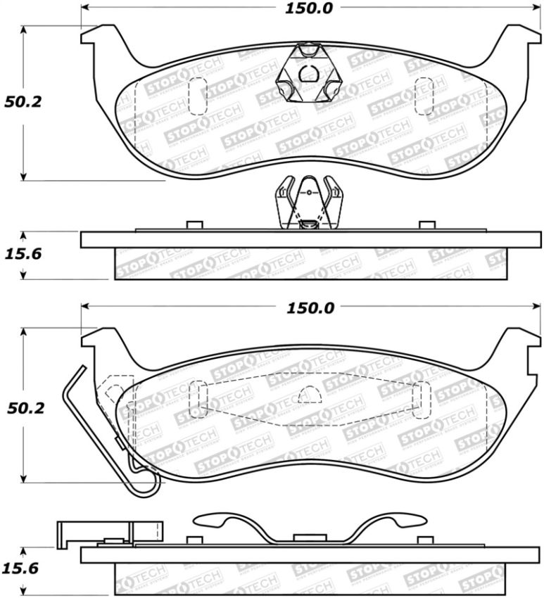 Stoptech 308.09320 Street Brake Pads