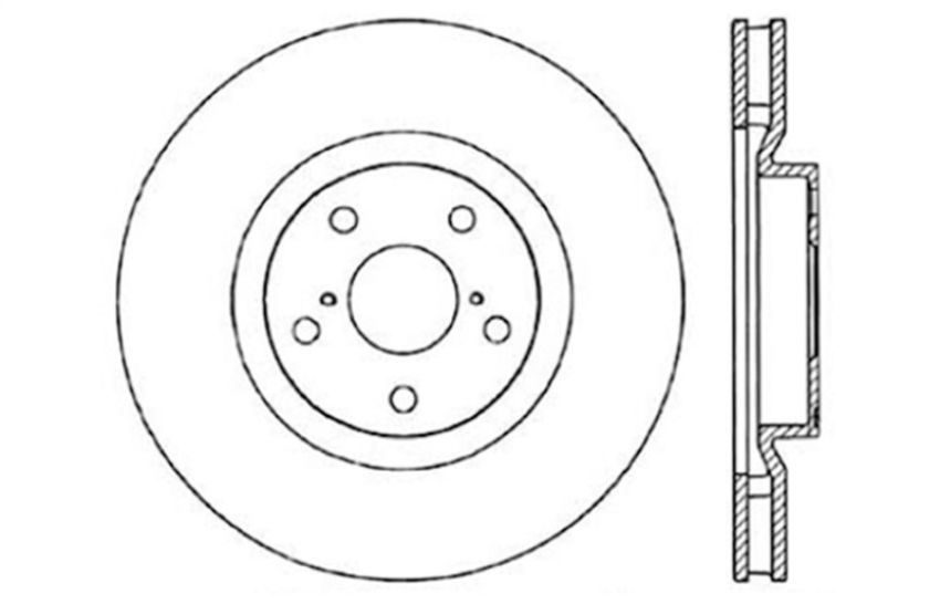 StopTech 93-98 Toyota Supra Turbo Drilled Left Front Rotor
