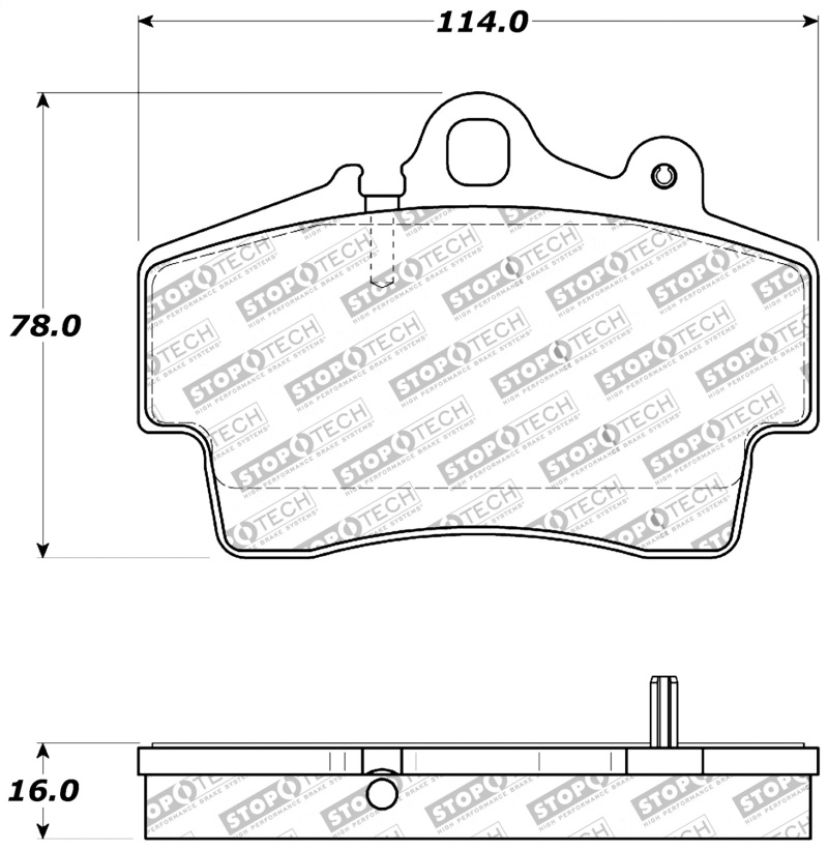 Stoptech 309.07370 Performance Brake Pads