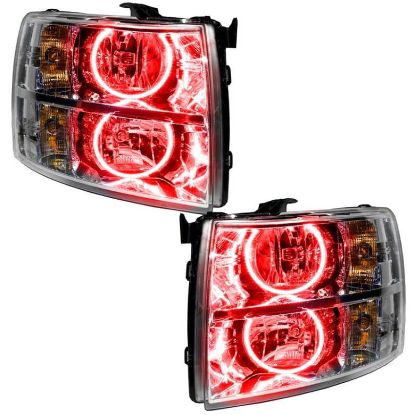 Oracle Lighting 7007-003 SMD Pre-Assembled Headlights, Round Style, Red