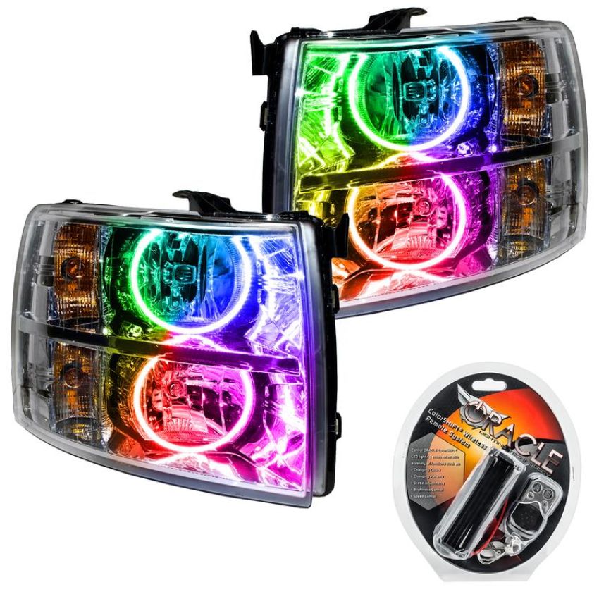 Oracle Lighting 7007-330 SMD Pre-Assembled Headlights, Round Style, ColorSHIFT