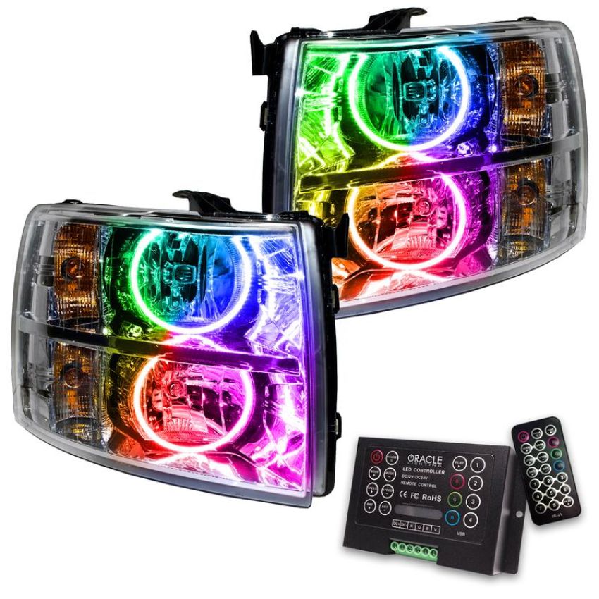 Oracle Lighting 7007-333 SMD Pre-Assembled Headlights, Round Style, ColorSHIFT(tm) 2.0
