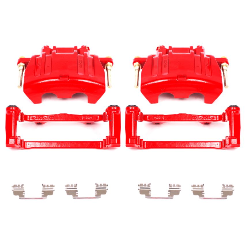 PowerStop S5016 Red Powder Coated Calipers