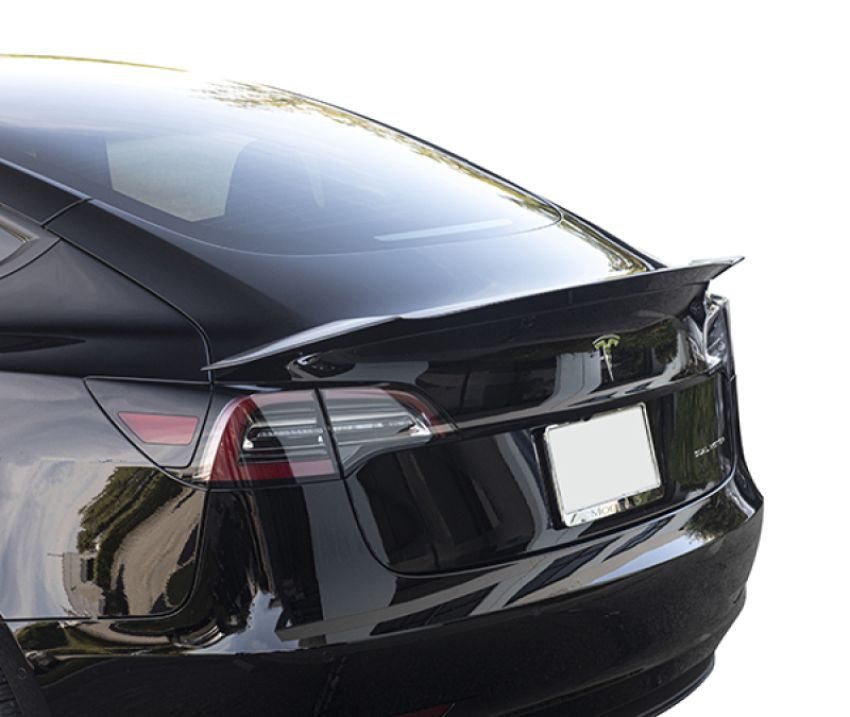 MXP MCPT3-2W 2017+ Tesla Model 3 T3-1 Wet Carbon Rear Spoiler