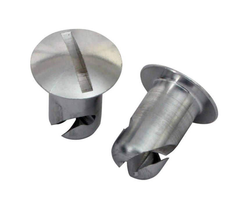 Moroso 71363 Quick Fastener - Oval Head - 7/16in x .450in - Aluminum - 10 Pack