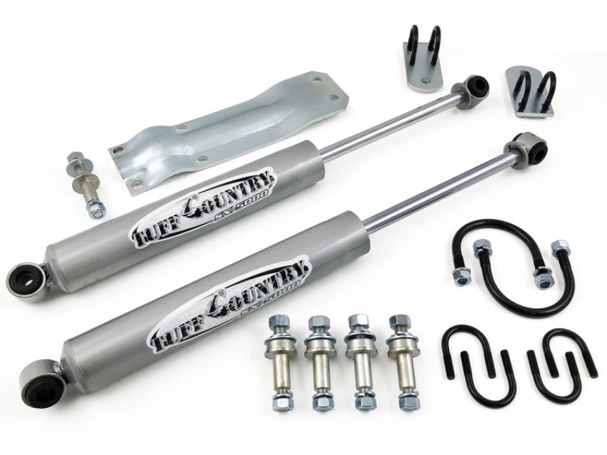 Tuff Country 66170 69-87 Chevy Truck 1/2 & 3/4 Ton 4wd K10/K20 Dual Steering Stabilizer (In-Line Style)