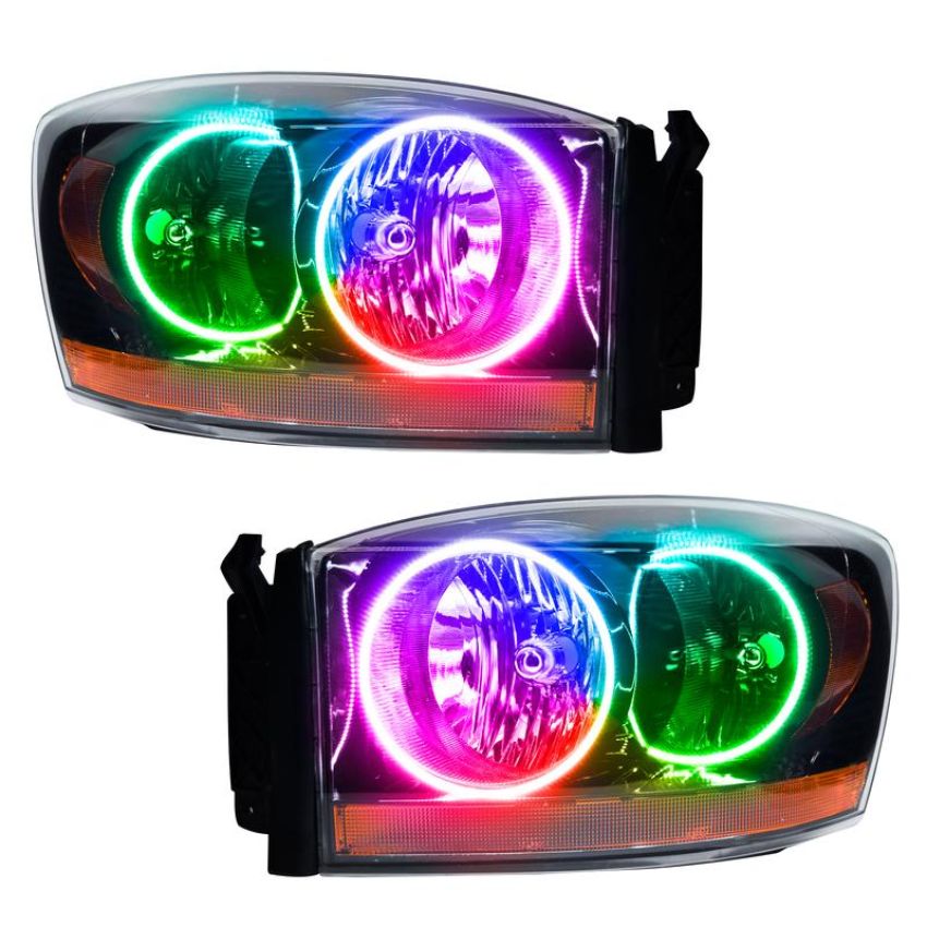 Oracle Lighting 7033-334 SMD Pre-Assembled Headlights, Black Bezel, ColorSHIFT(tm) - No Controller