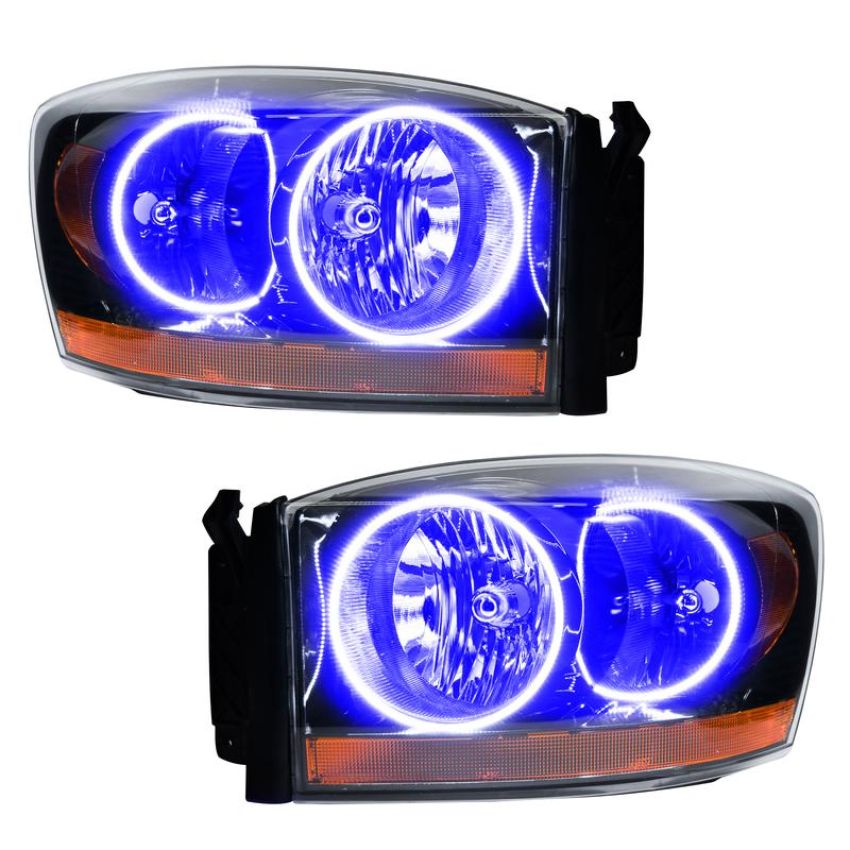 Oracle Lighting 7033-335 2006 Dodge Ram Pre-Assembled LED Halo Headlights - (Black Housing)