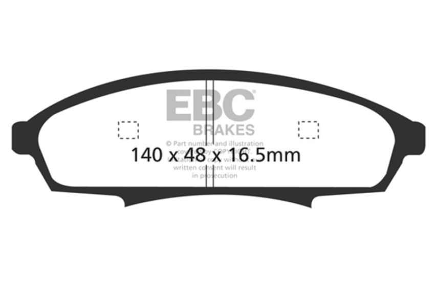 EBC Brakes DP31252C Redstuff Ceramic Low Dust Brake Pads